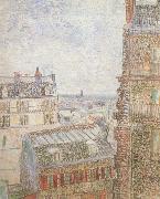 Vincent Van Gogh, View of Paris from Vincent's Room in t he Rue Lepic (nn04)